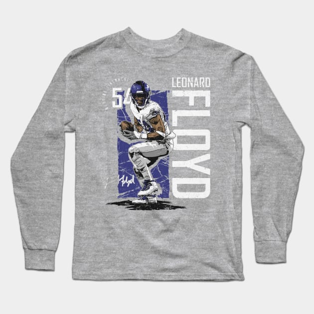 Leonard Floyd Los Angeles R Vintage Long Sleeve T-Shirt by Buya_Hamkac